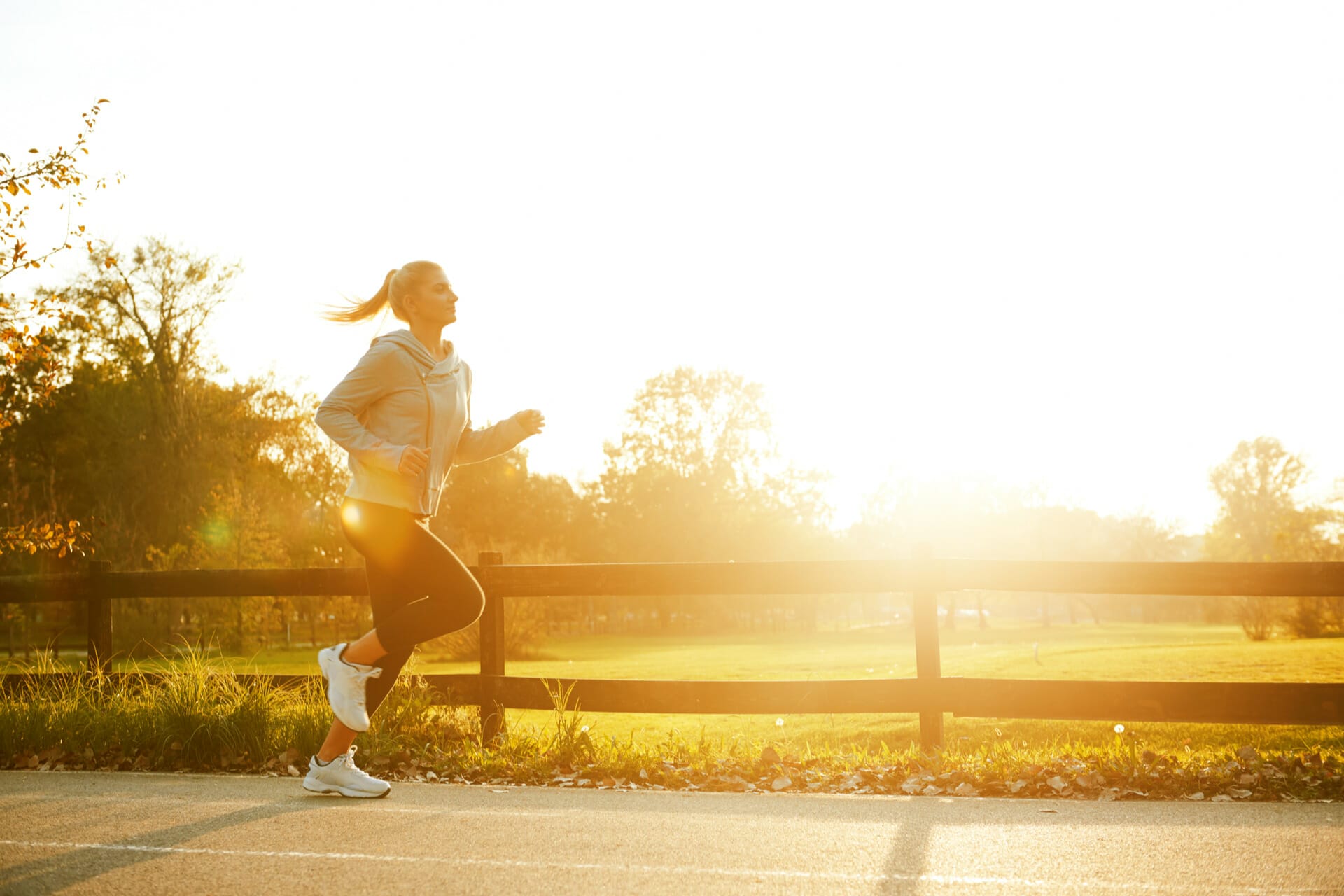 young woman exercising post breast reconstruction surgery
